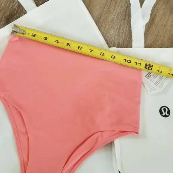 Lululemon Waterside High Waist Skimpy Swim Bikini Bottom Raspberry Creme NWT sz6
